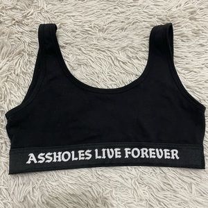 Black ALF sports bra